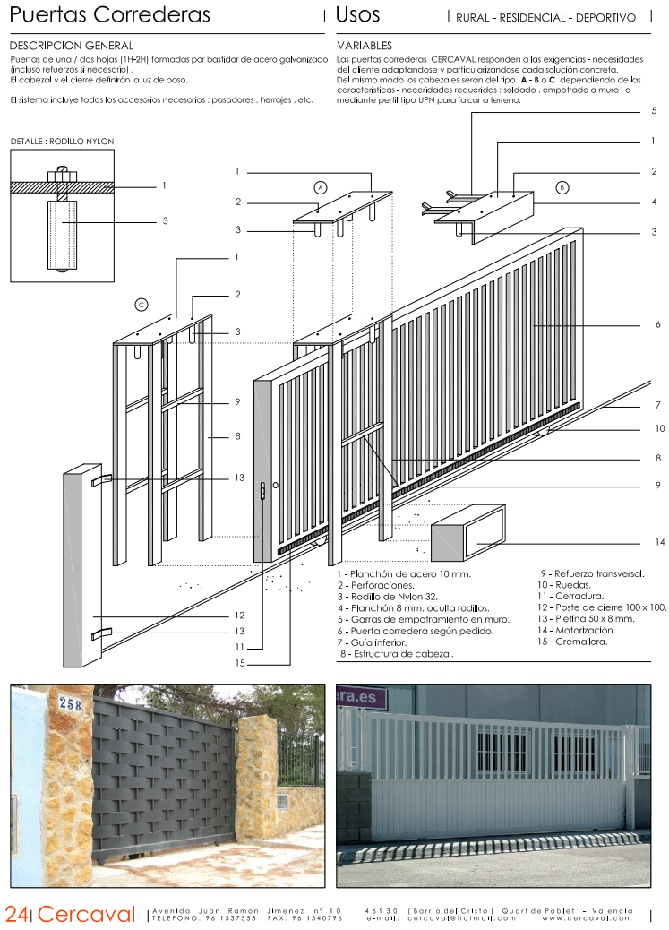 Puertas Correderas | Cercados Metalicos Valencia